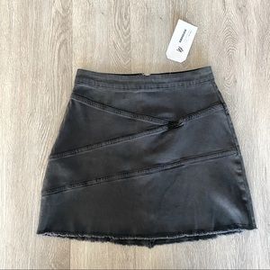 Just U In Gray Denim Jean Skirt NWT